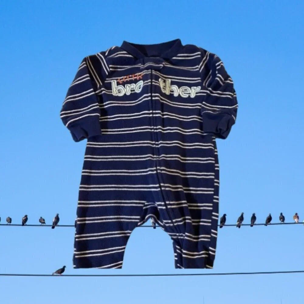 Carter’s Just One You Little Brother Stripe Footie